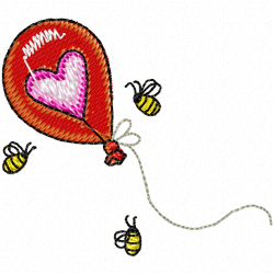 Hearts Embroidery Design 9